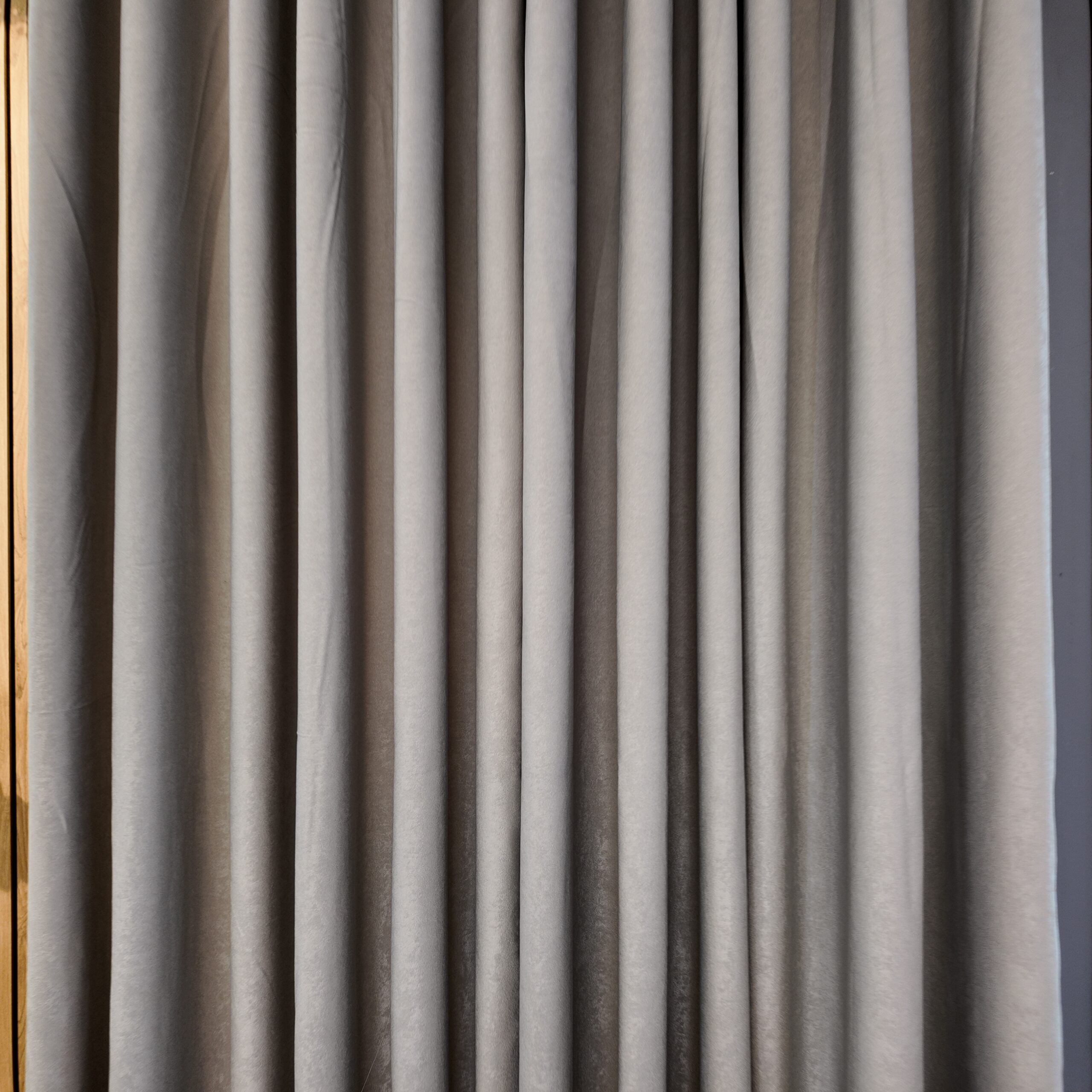 default Draperie Uni Soft Gri Deschis - imagine 1