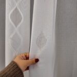 Perdea Cristal  cu  Broderie  Alb cu Model  40419F/9603 - imagine 4
