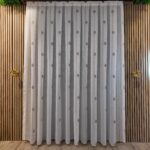 Perdea Cristal  cu  Broderie  Alb/Maro 40455/9607 - imagine 2