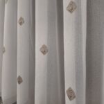 Perdea Cristal Alb/Maro  cu Model 40444f/9603