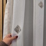 Perdea Cristal Crem/Maro  cu Model 40444f/9607 - imagine 3