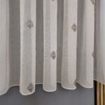 Perdea Cristal Crem/Maro  cu Model 40444f/9607