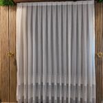 Perdea Cristal Aselya Ivory cu Dungi 006/17102 - imagine 2