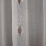 Perdea Cristal Alb/Maro  cu Model 40466f/9607 - imagine 3