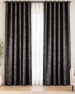 Draperie Lucioasa Asia Uni Blackout 90% Negru