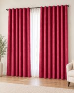 Draperie Uni Soft Bordo