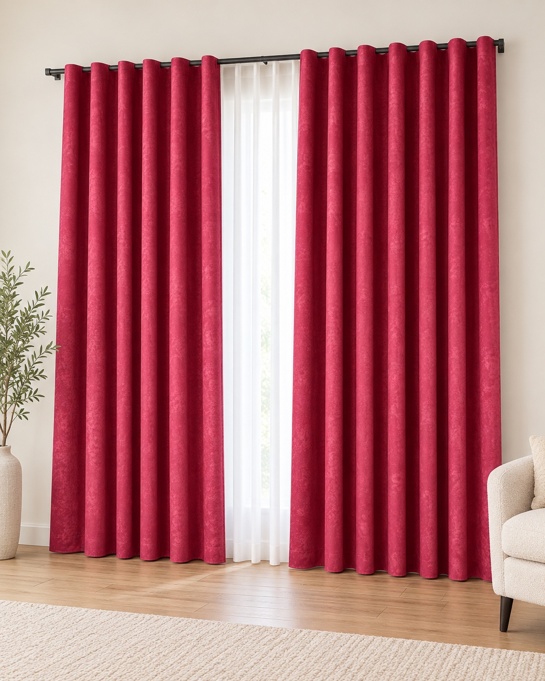 WhatsApp Image 2026-10-19 at 15.19.38 (2) Draperie Uni Soft Bordo - imagine 1