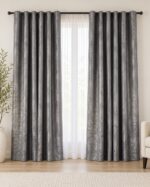 Draperie Lucioasă  Asya Uni Blackout 90% Gri - imagine 2